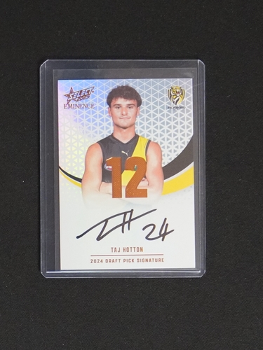 2024 Select AFL Eminence Draft Pick Signature Platinum Taj Hotton — front