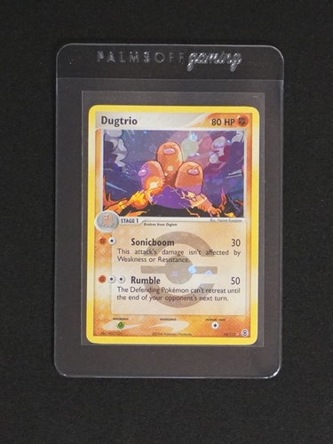 2004 Pokémon EX FireRed & LeafGreen #22 Dugtrio — front