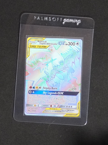 2019 Pokémon TCG Hidden Fates #69 Moltres & Zapdos & Articuno GX — front