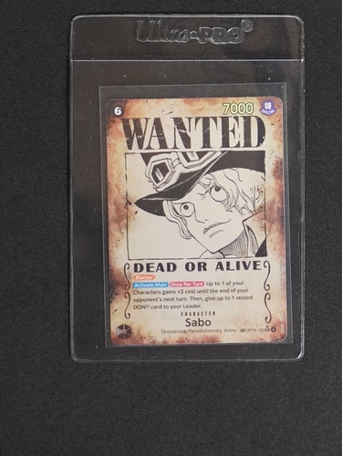 2025 One Piece Card Game OP13-120 Sabo Wanted Poster — front