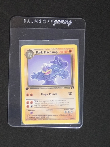 2000 Pokémon Team Rocket #27 Dark Machamp — front