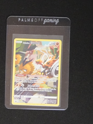 2023 Pokémon SWSH #283 Galarian Zapdos Crown Zenith Black Star Promo — front