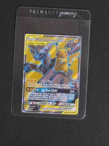 2018 Pokémon Sun & Moon Team Up #162 Pikachu & Zekrom GX — front