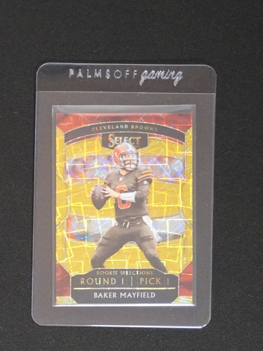 2022 Panini Select Rookie Selections Round 1 Pick 1 Baker Mayfield — front