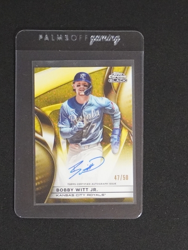 2025 Topps Chrome Black #47/50 Bobby Witt Jr. — front