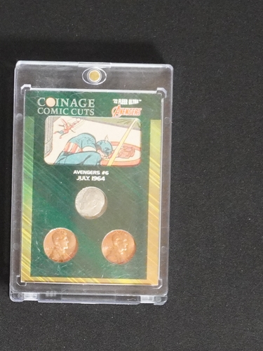 2022 Marvel Fleer Ultra Avengers #115 Comic Cuts Coinage — front
