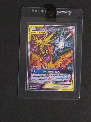2019 Pokémon TCG Hidden Fates #SM210 Moltres & Zapdos & Articuno GX — front