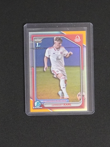 2024-25 Topps Chrome UEFA #BU-LK Lennart Karl 1st Bowman Rookie — front