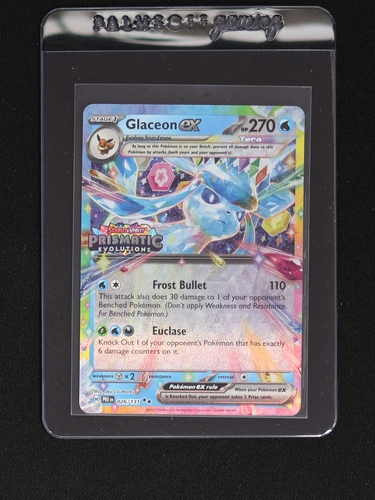 2016 Pokémon Prismatic Evolutions #026 Glaceon ex — front