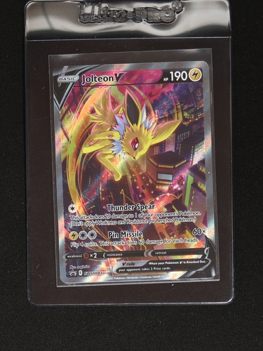 2021 Pokémon Sword & Shield Black Star Promo #183 Jolteon V — front