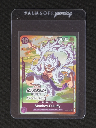 2024 One Piece Card Game P-041 Monkey.D.Luffy Regionals Finalist — front