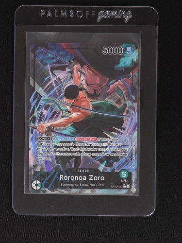 2025 One Piece Card Game OP12-020 Roronoa Zoro Leader Parallel — front
