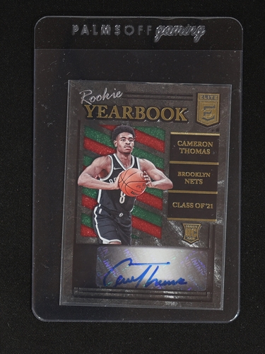 2021-22 Panini Donruss Elite Rookie Yearbook #RY-CTH Cameron Thomas — front