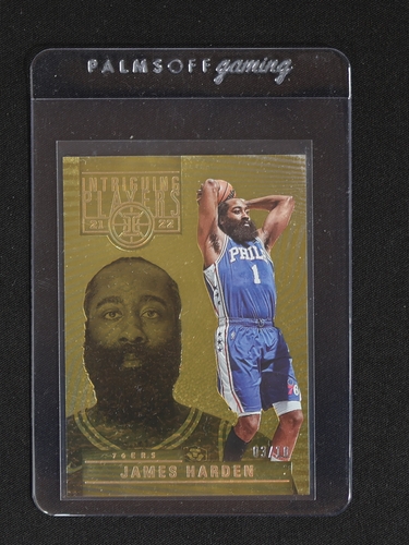2021-22 Panini Illusions Intriguing Players Orange #16 James Harden — front