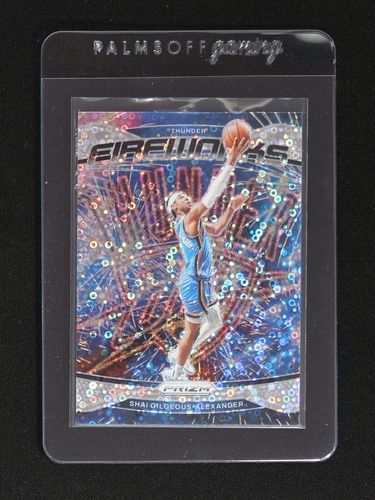 2024-25 Panini Prizm Fireworks #22 Shai Gilgeous-Alexander — front