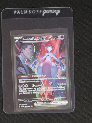 2025 Pokemon Team Rocket's Mewtwo ex #231/182 — front