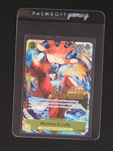 2023 One Piece Card Game OP04 Pre-Release Winner Promo #P-036 Monkey D. Luffy — front
