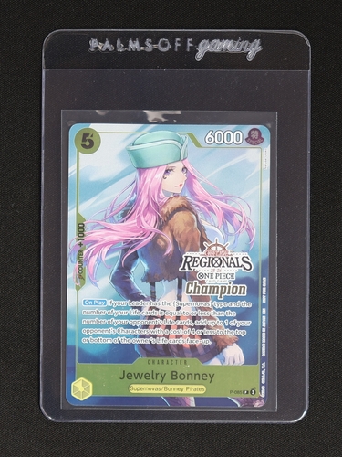 2025 One Piece Card Game P-085 Jewelry Bonney Regional Promo — front