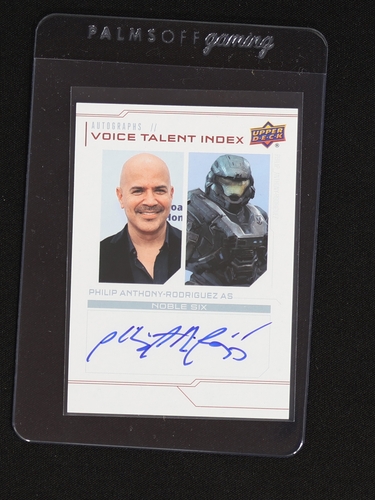 2024 Upper Deck Halo Legacy Collection Voice Talent Index Philip Anthony-Rodriguez as Noble Six — front