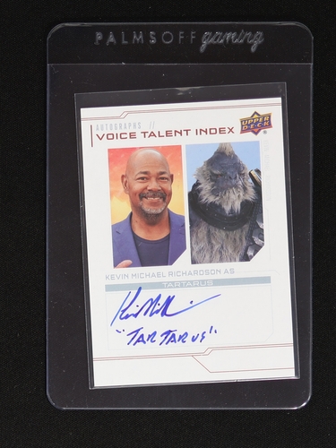 2024 Upper Deck Halo Legacy Collection Voice Talent Index #VT-KM Kevin Michael Richardson Tartarus — front