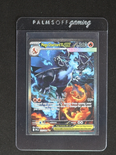2025 Pokémon PFL #125 Mega Charizard X EX Phantasmal Flames — front