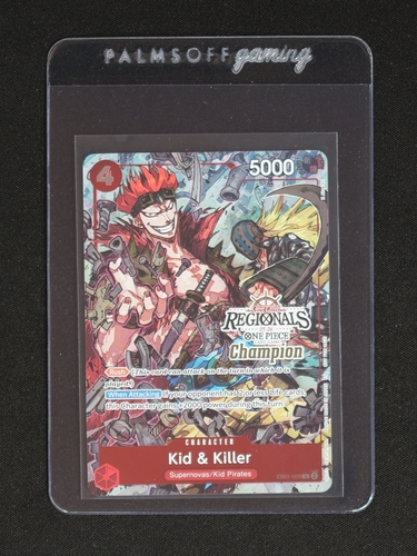 2025 One Piece TCG EB01-003 Kid & Killer Offline Regional Champion — front