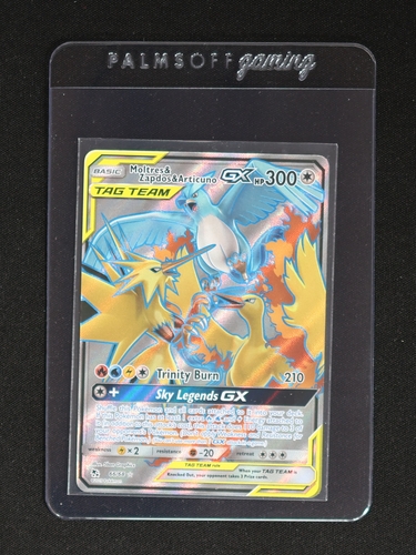 2019 Pokémon Sun & Moon Hidden Fates #66 Moltres & Zapdos & Articuno GX — front