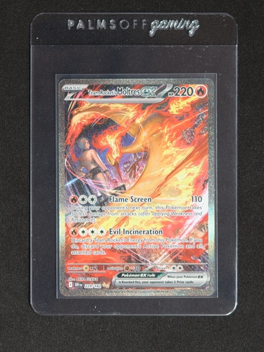 2025 Pokémon Destined Rivals #229 Team Rocket's Moltres EX — front
