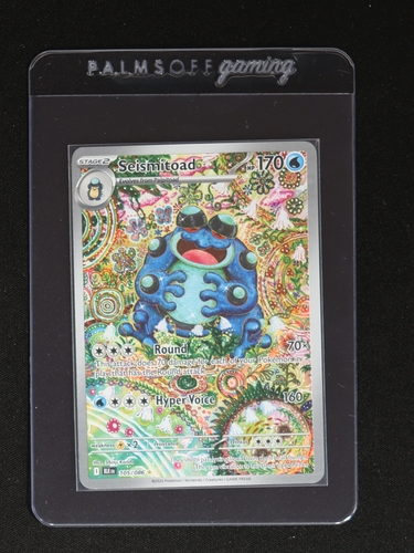 2025 Pokemon SV Black Bolt #105 Seismitoad Illustration Rare — front