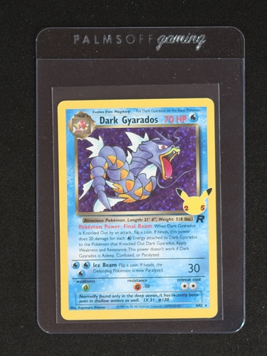 1995 Pokémon Team Rocket #8 Dark Gyarados — front