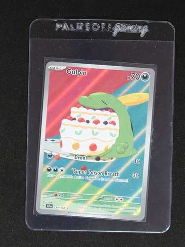 2024 Pokémon Scarlet & Violet Stellar Crown #154 Gulpin Illustration Rare — front