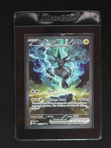 2025 Pokemon Scarlet & Violet #166/086 Zekrom EX Black Bolt Special Illustration Rare — front