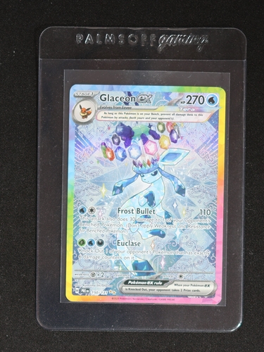2025 Pokémon Prismatic Evolutions #150 Glaceon ex — front