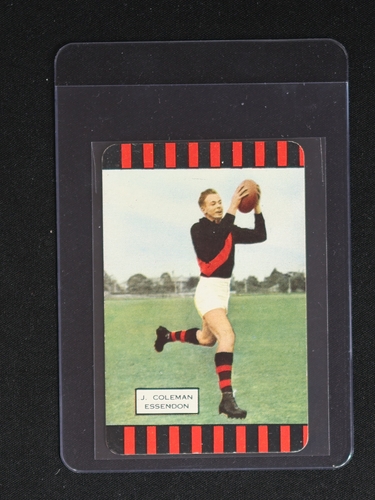 1954 Coles VFL #J. Coleman Essendon — front