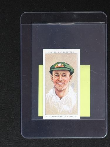 1934 John Player & Sons Cricketers #36 Don Bradman — front