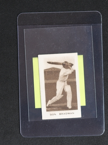 1930 Don Bradman Cricket Card — front