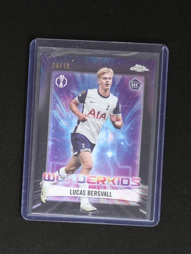 2024-25 Topps Chrome UEFA #WK-16 Lucas Bergvall Wonderkids Rookie Card — front