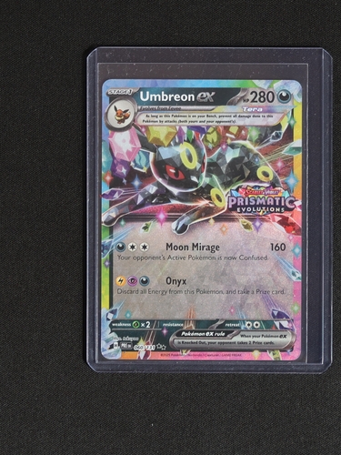 2025 Pokémon Prismatic Evolutions #060 Umbreon ex — front