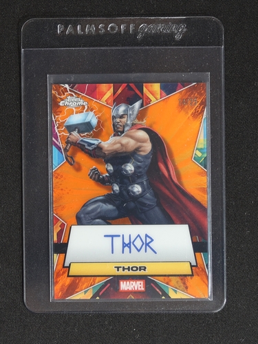2025 Topps Chrome Marvel THOR Black Wave Autograph #THOR — front