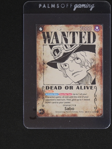 2025 One Piece Card Game OP13-120 Sabo Wanted Poster — front