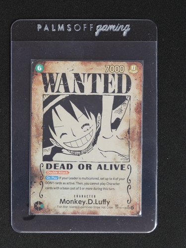 2025 One Piece TCG OP13-118 Monkey D. Luffy Wanted Poster — front