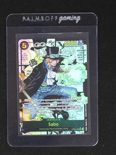 2023 One Piece OP04-083 Sabo Manga Alternate Art — front