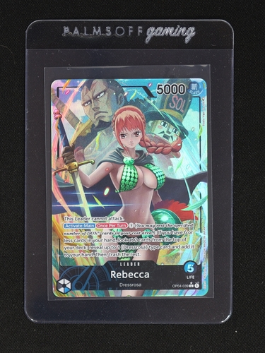 2023 One Piece Card Game OP04-039 Rebecca Alt Art Leader — front