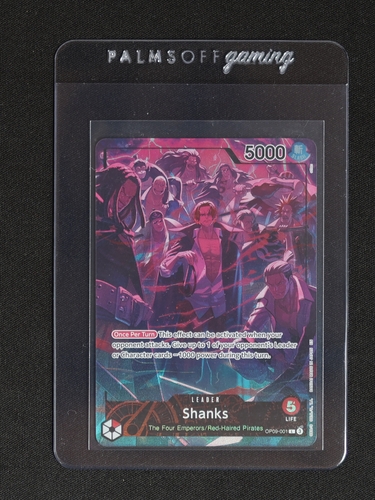2025 One Piece Card Game OP09-001 Shanks — front