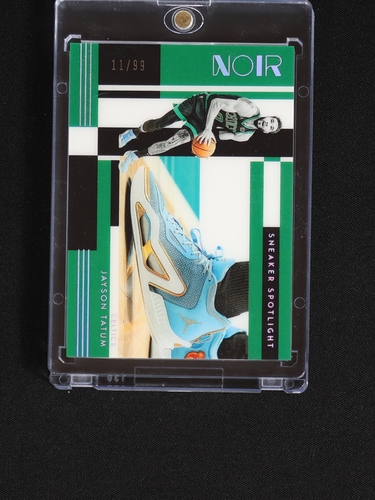2023 Panini Noir Sneaker Spotlight #11/99 Jayson Tatum — front