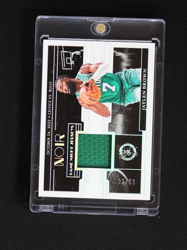 2019-20 Panini Noir Game Night Legacy #GHL-JB Jaylen Brown — front