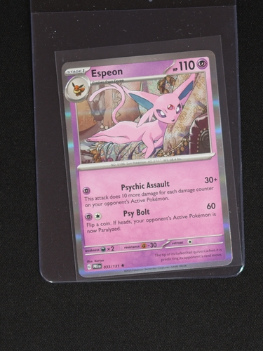 2021 Pokémon TCG Prismatic Evolutions #033 Espeon — front