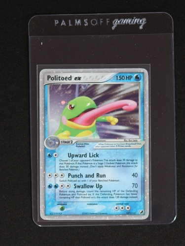 2005 Pokemon EX Unseen Forces #107 Politoed ex — front