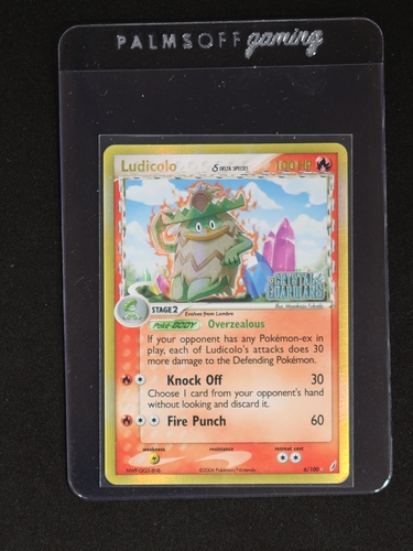 2006 Pokemon EX Crystal Guardians #6 Ludicolo — front