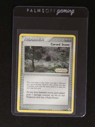 2006 Pokemon EX Legend Maker #72 Cursed Stone — front